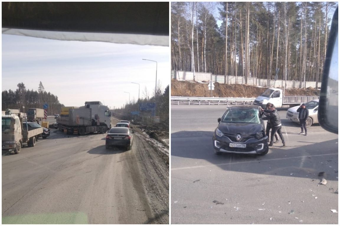 На ЕКАД из-за ДТП с фурой образовалась огромная пробка | 20.03.2023 |  Екатеринбург - БезФормата